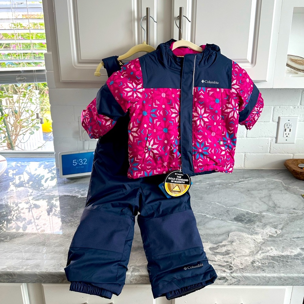 Columbia Girls Snow or Ski Set Pants and Jacket 2T